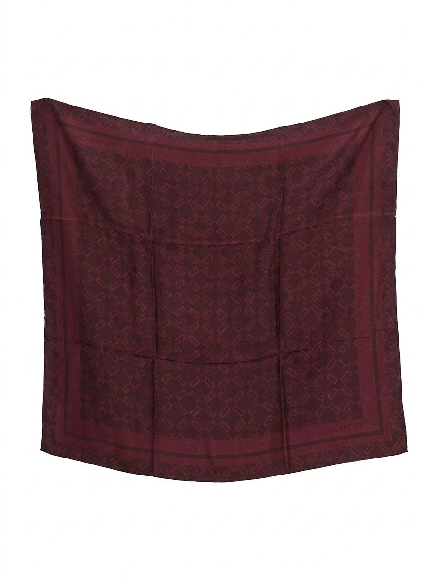 Burgundy Silk Pocket Square