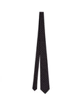 Black And White Silk Tie