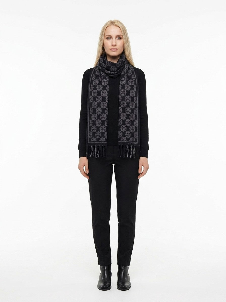 Black Wool Scarf
