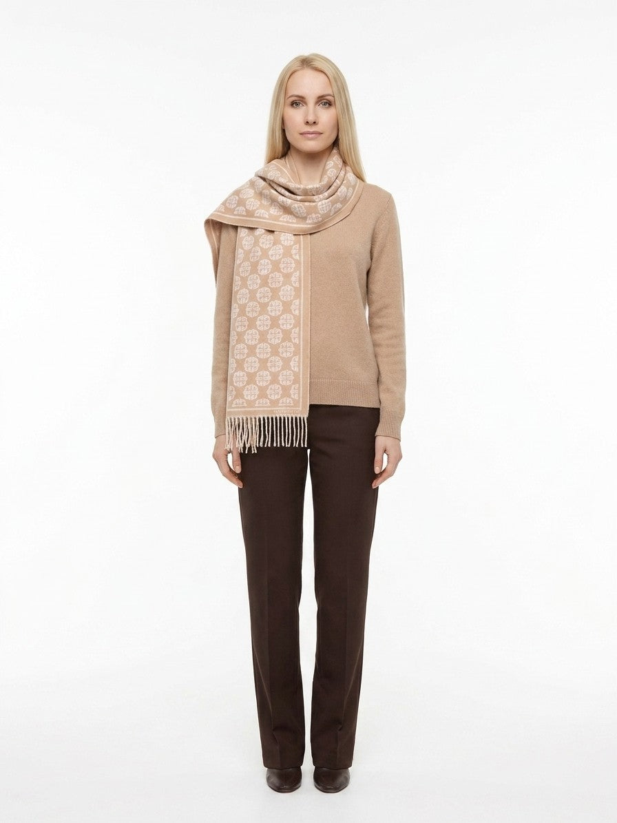 Beige Wool Scarf