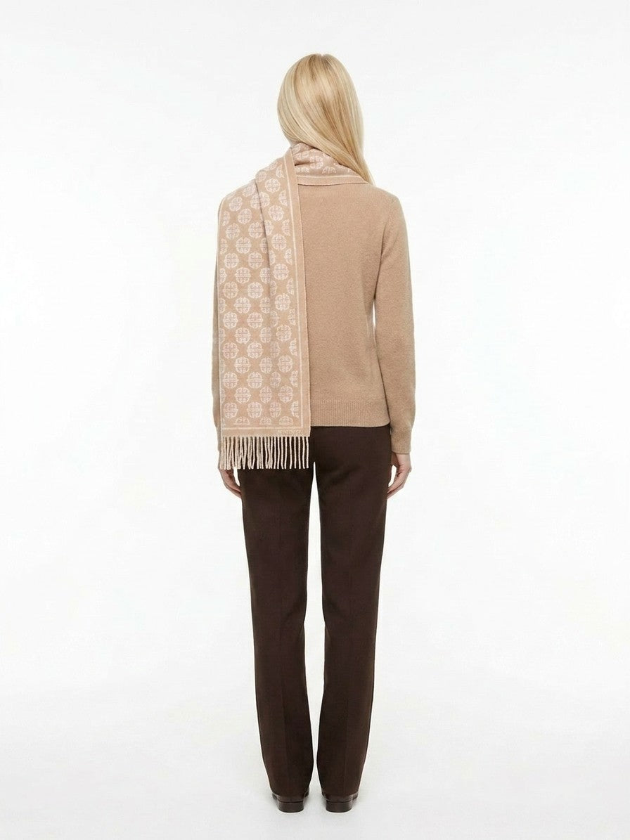 Beige Wool Scarf
