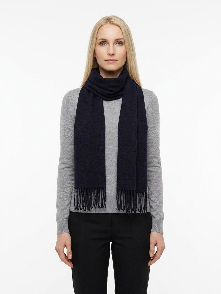 Black Wool Scarf