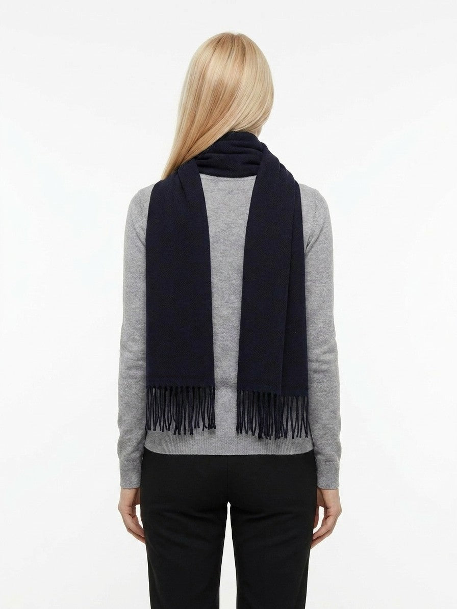 Black Wool Scarf