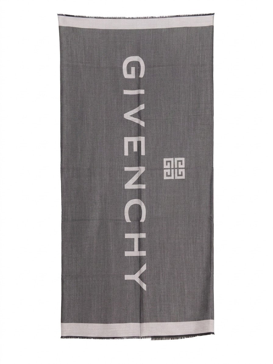 Gray Silk Scarf