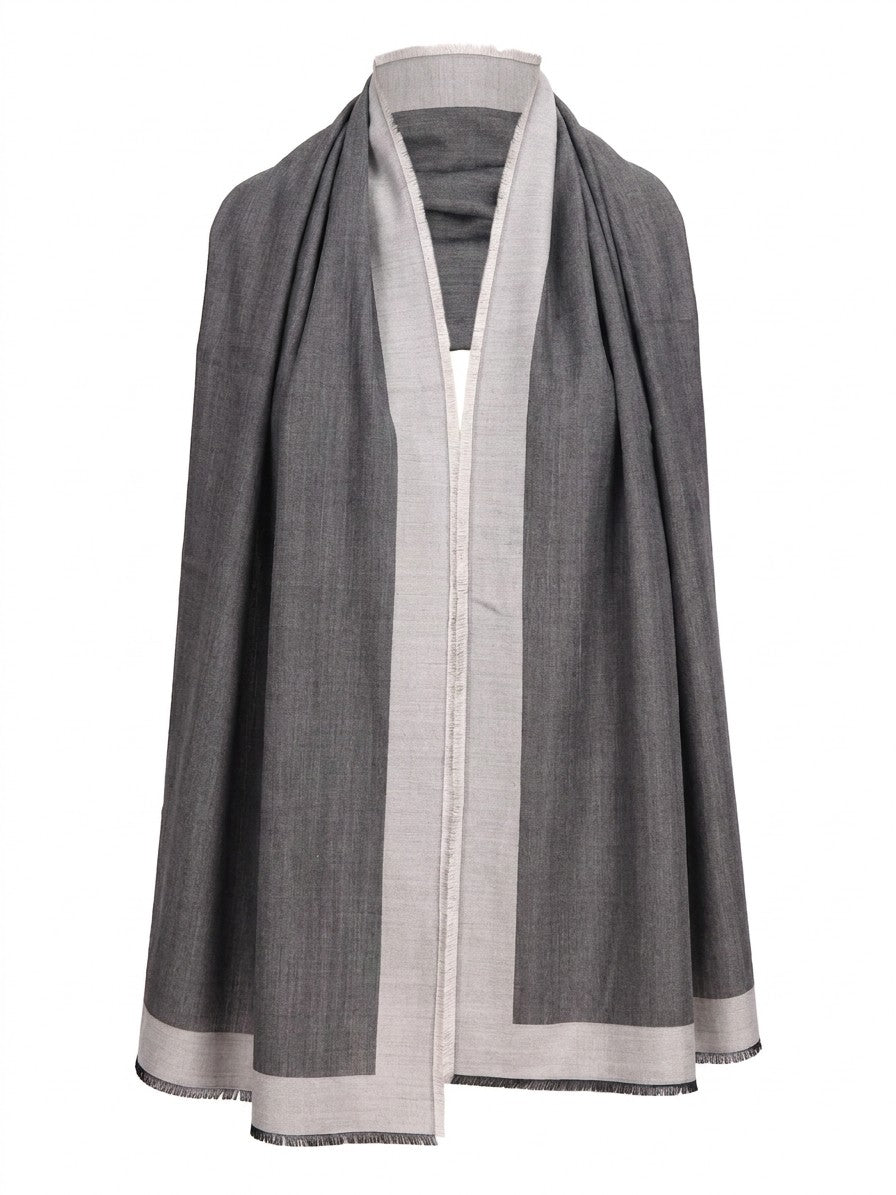 Gray Silk Scarf