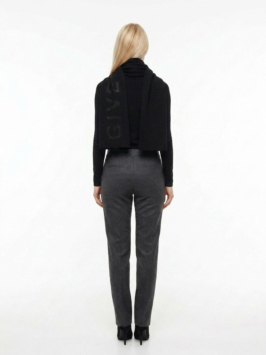 Black Wool Scarf