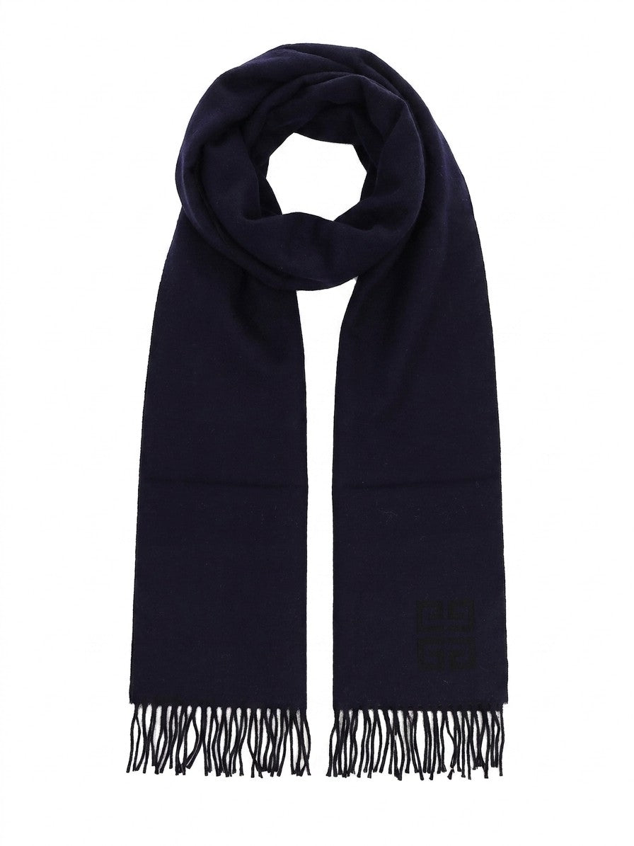 Blue Wool Scarf