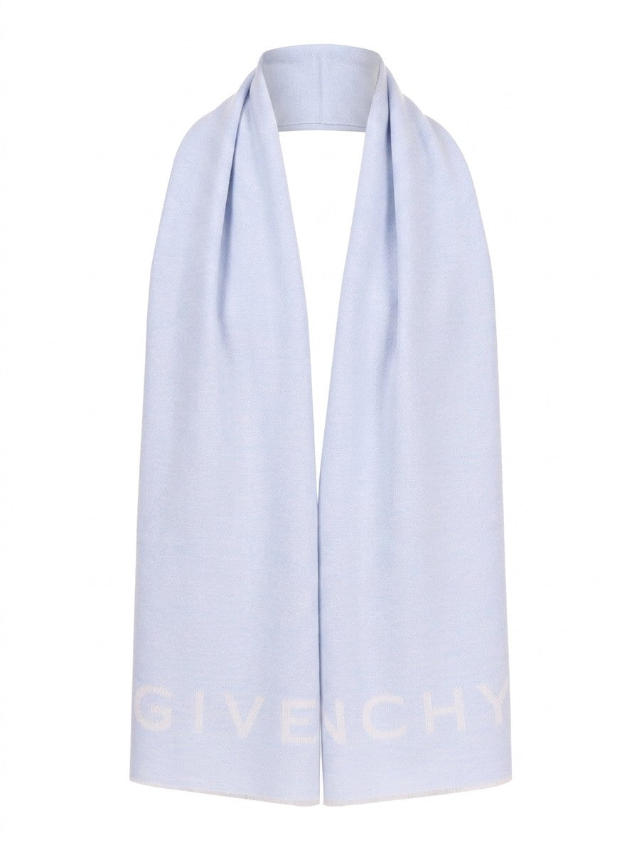 Blue Wool Scarf