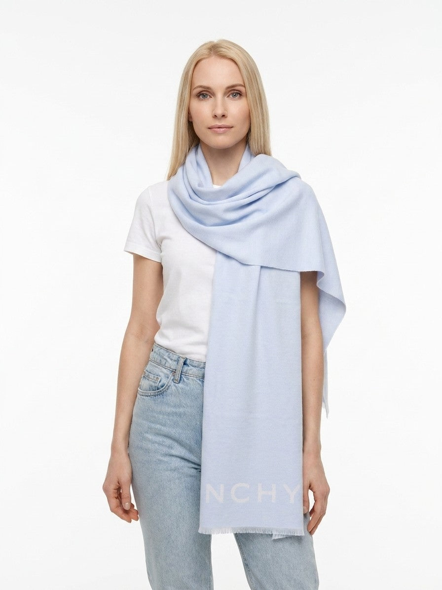 Blue Wool Scarf