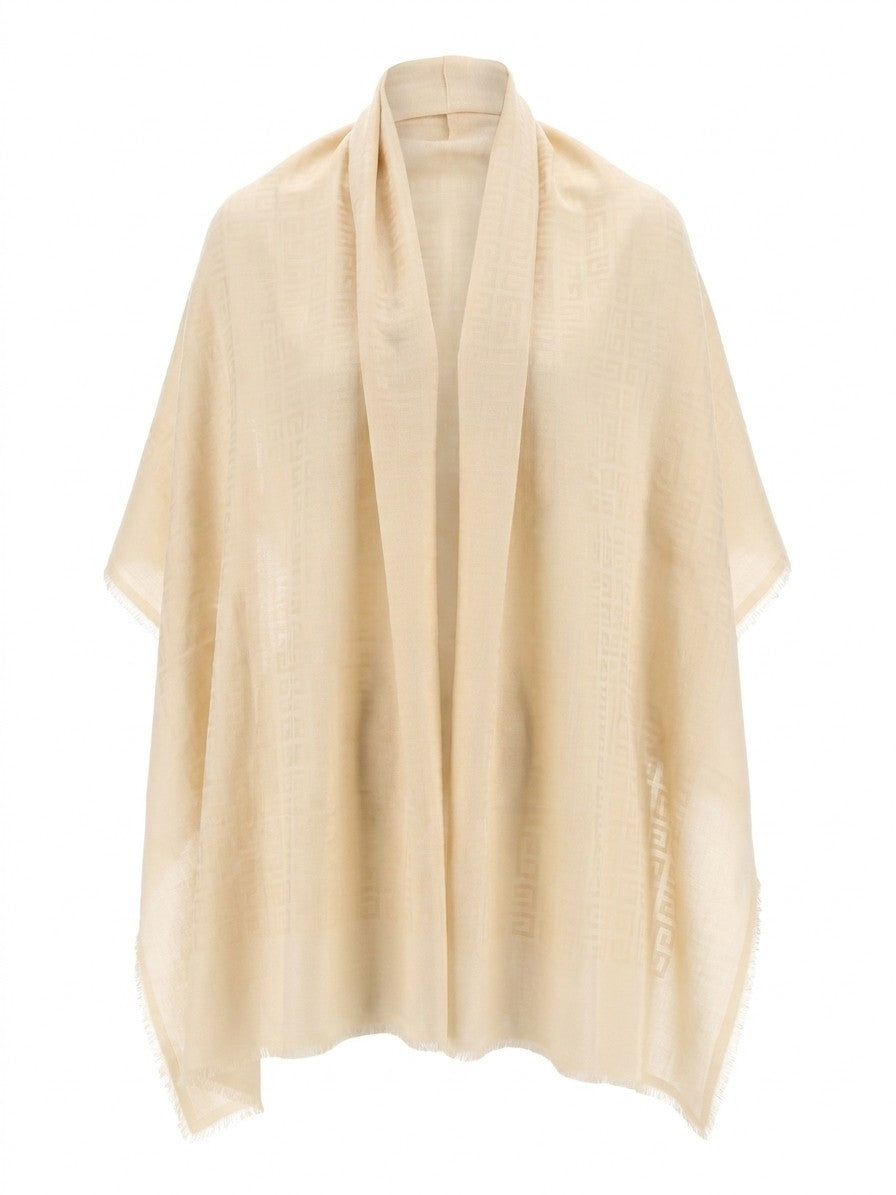 Beige Silk Scarf