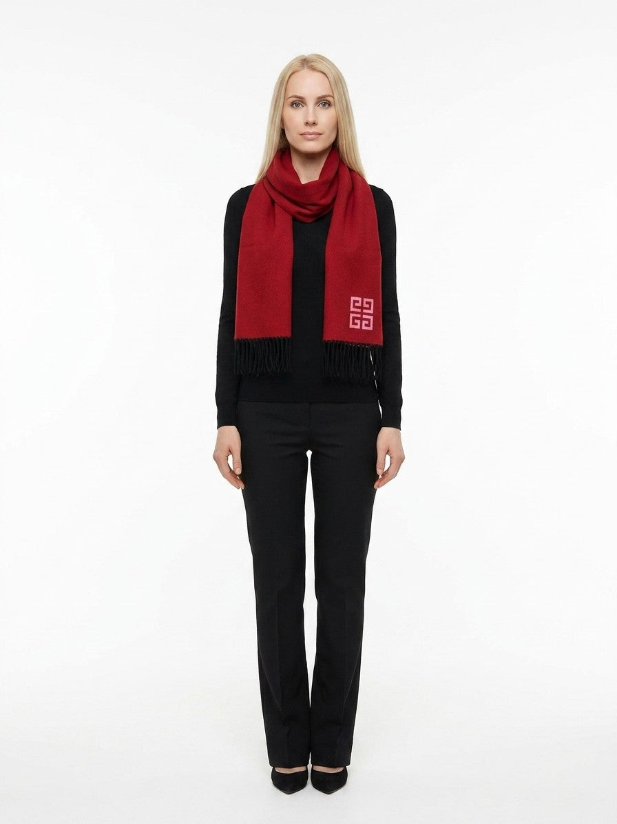 Bicolor Wool Scarf