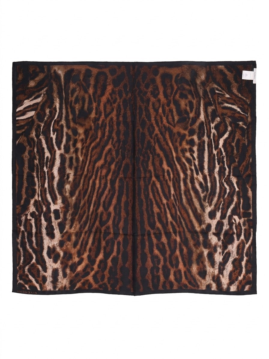 Brown Silk Foulard