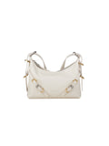 Beige Calfskin Shoulder Bag