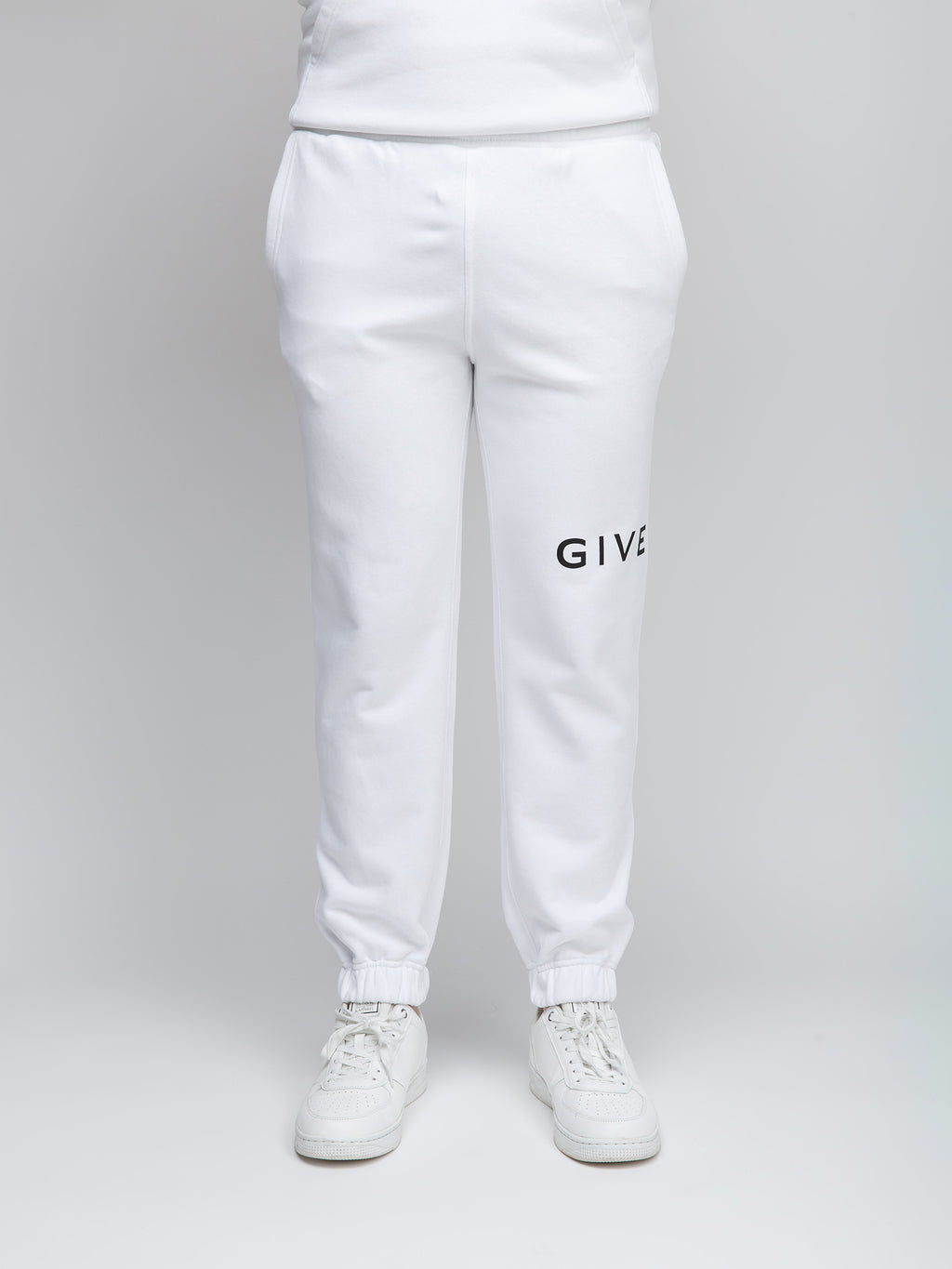 White Cotton Joggers (Workout Pants)