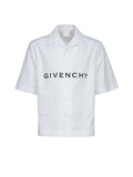 Bicolor Cotton Shortsleeve Shirt