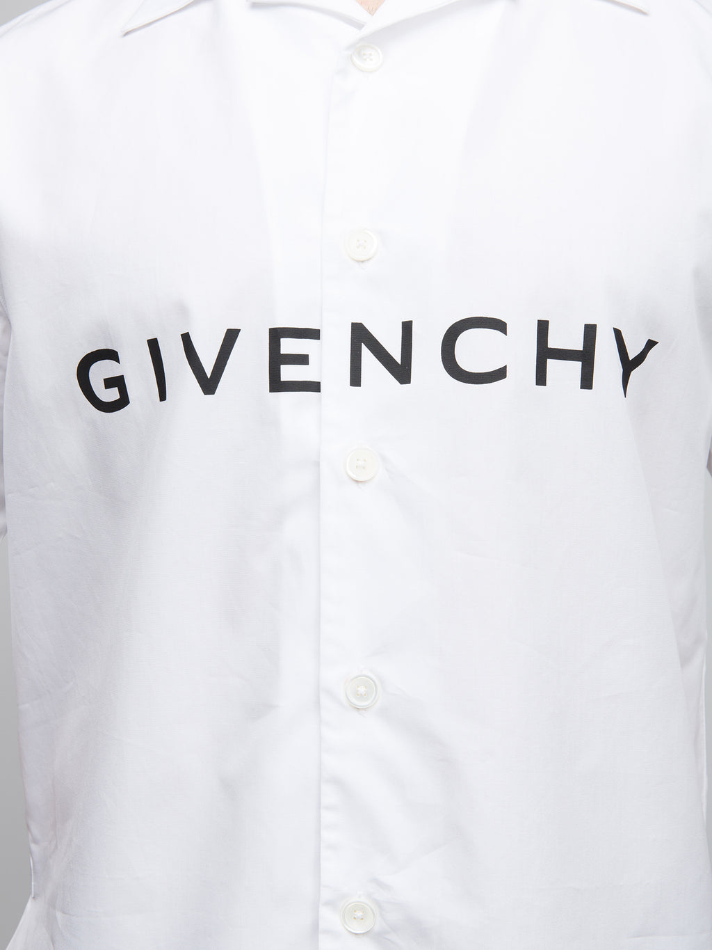 Bicolor Cotton Shortsleeve Shirt