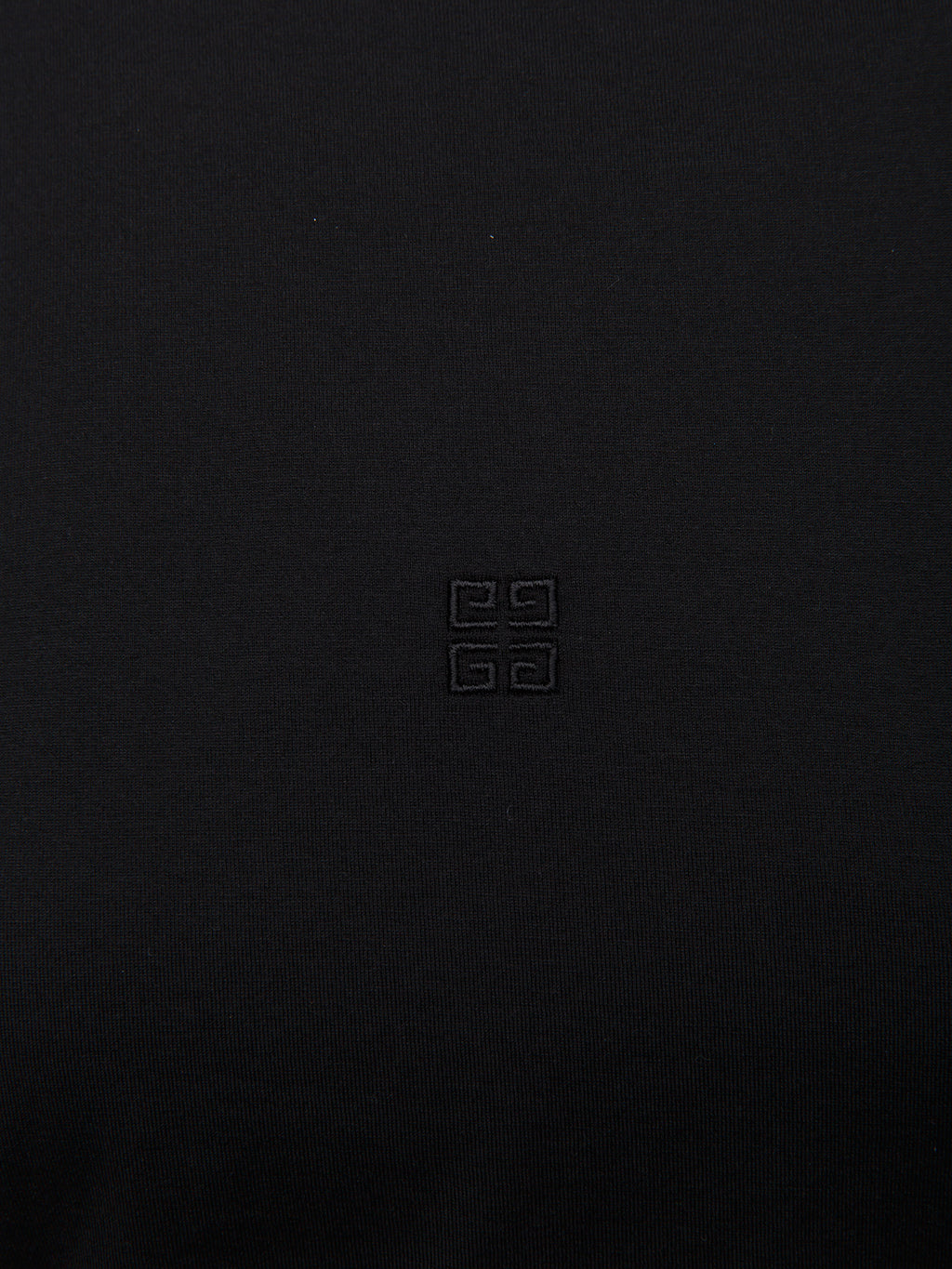 Black Cotton Long Sleeve T-Shirt