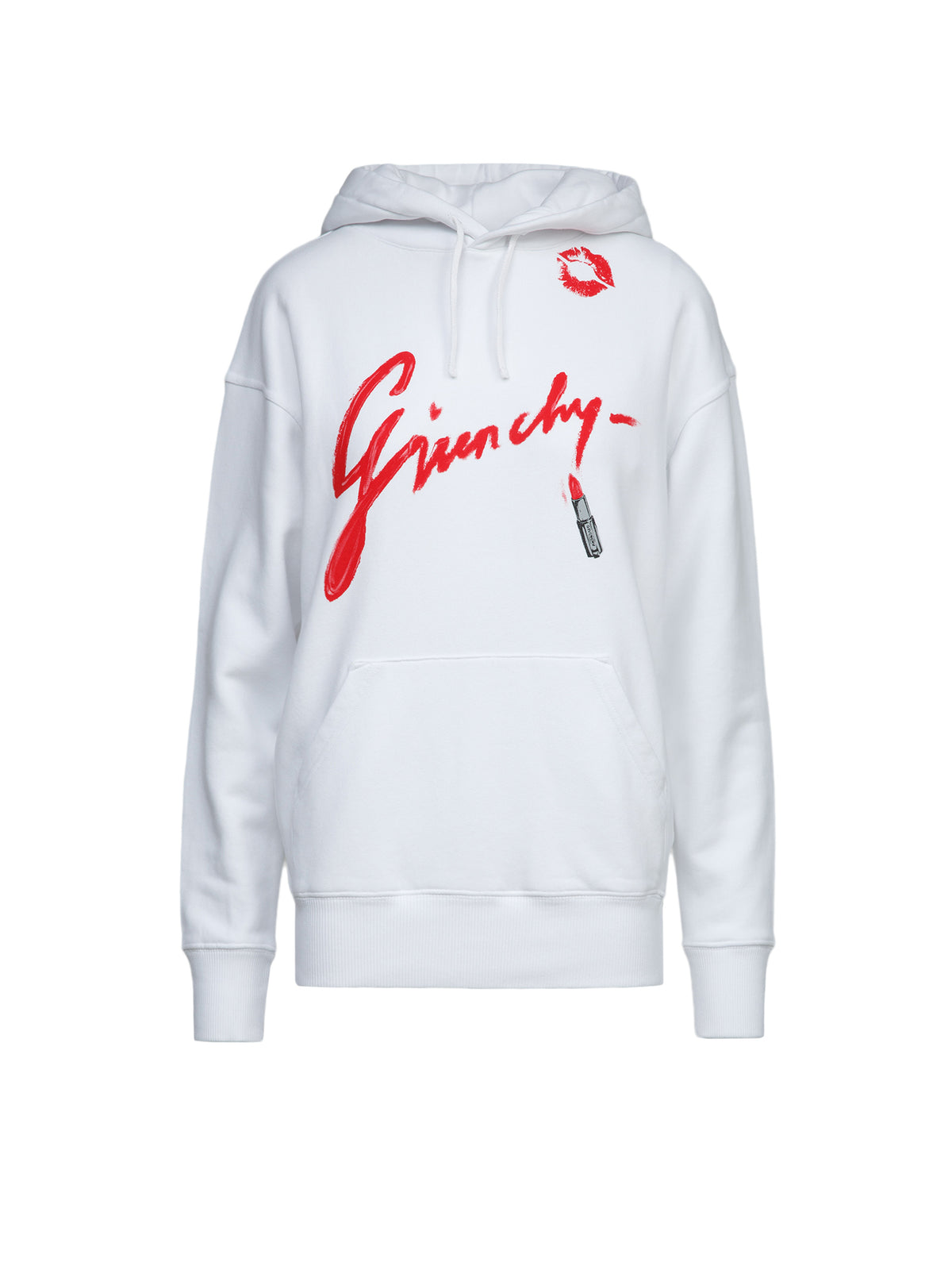 White Cotton Hoodie
