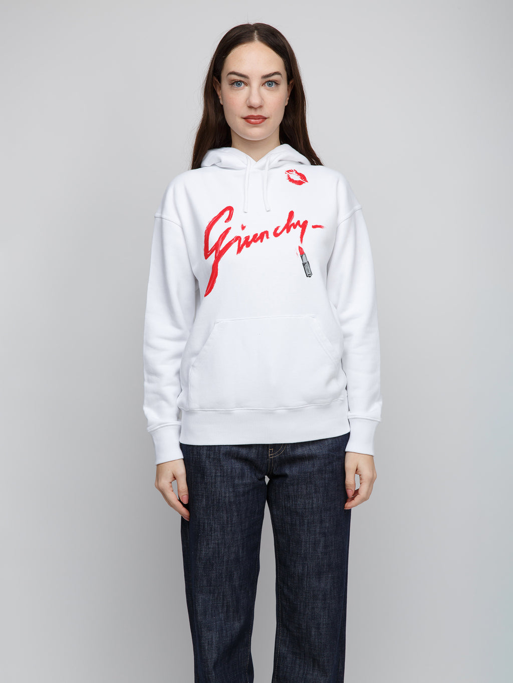 White Cotton Hoodie