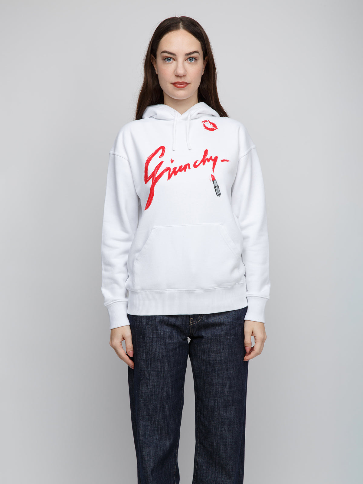 White Cotton Hoodie