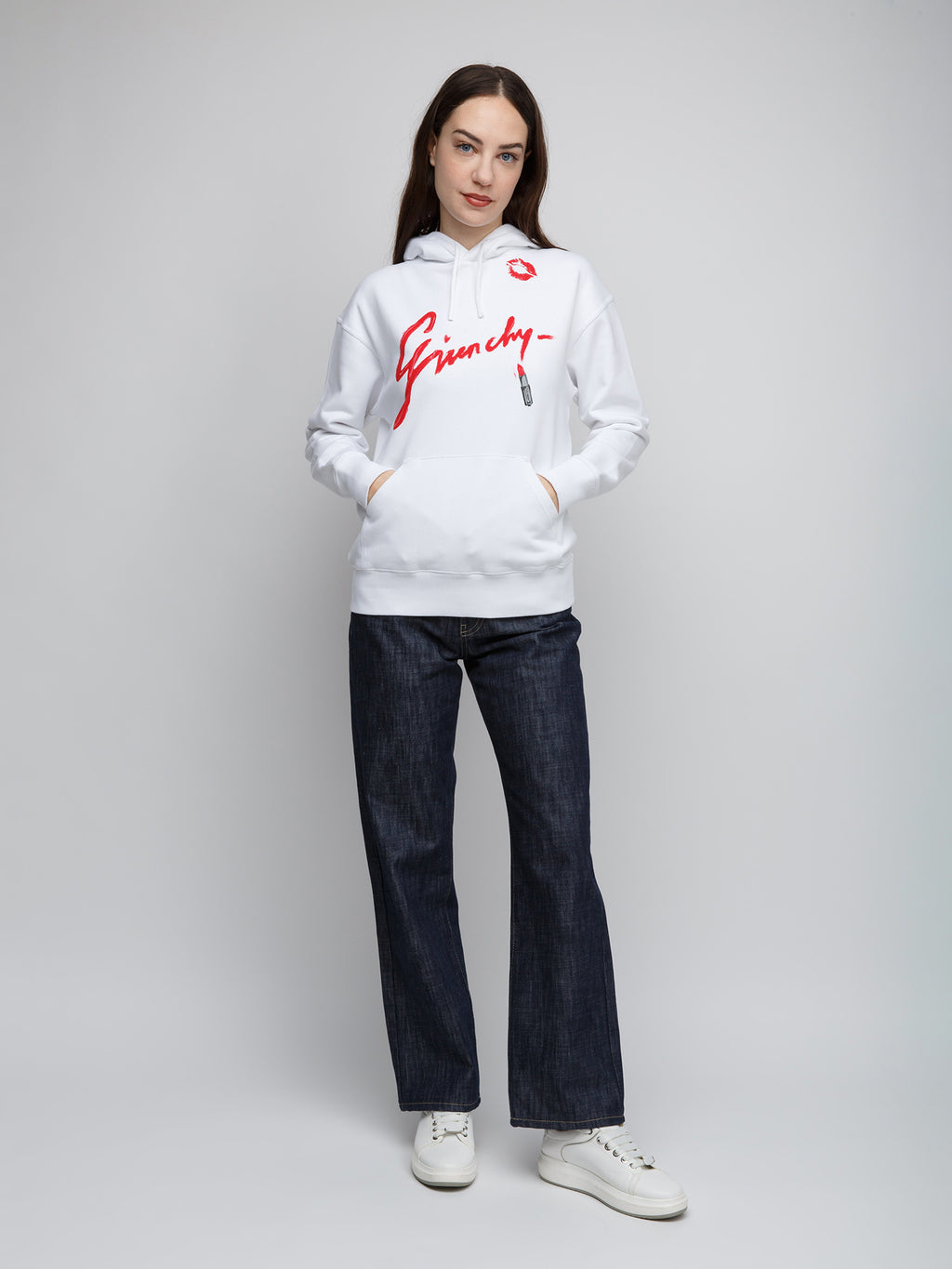 White Cotton Hoodie