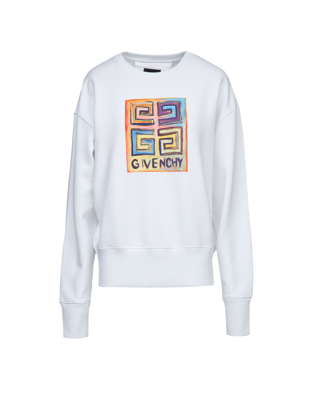 White Cotton Sweatshirt