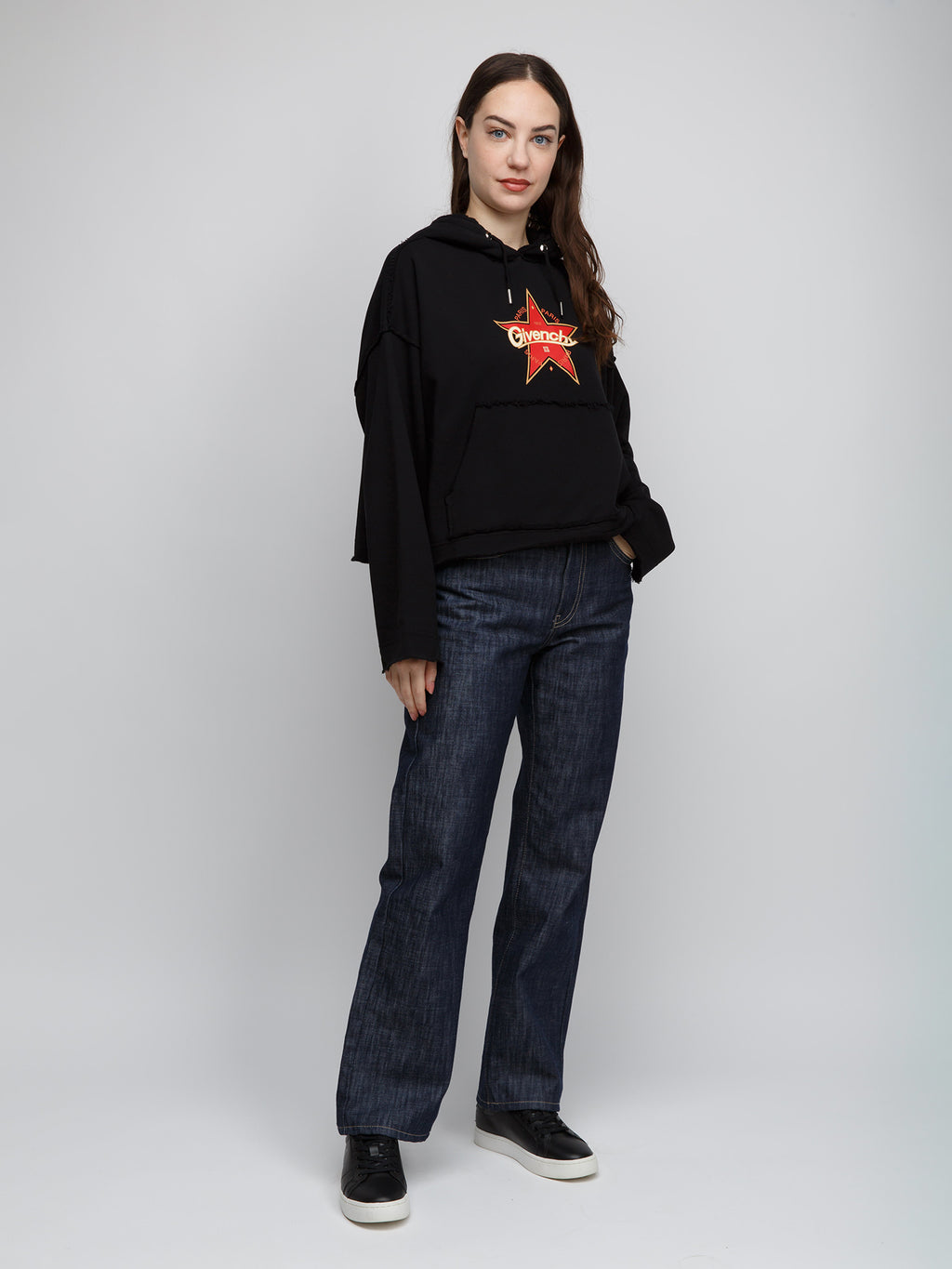 Black Cotton Hoodie