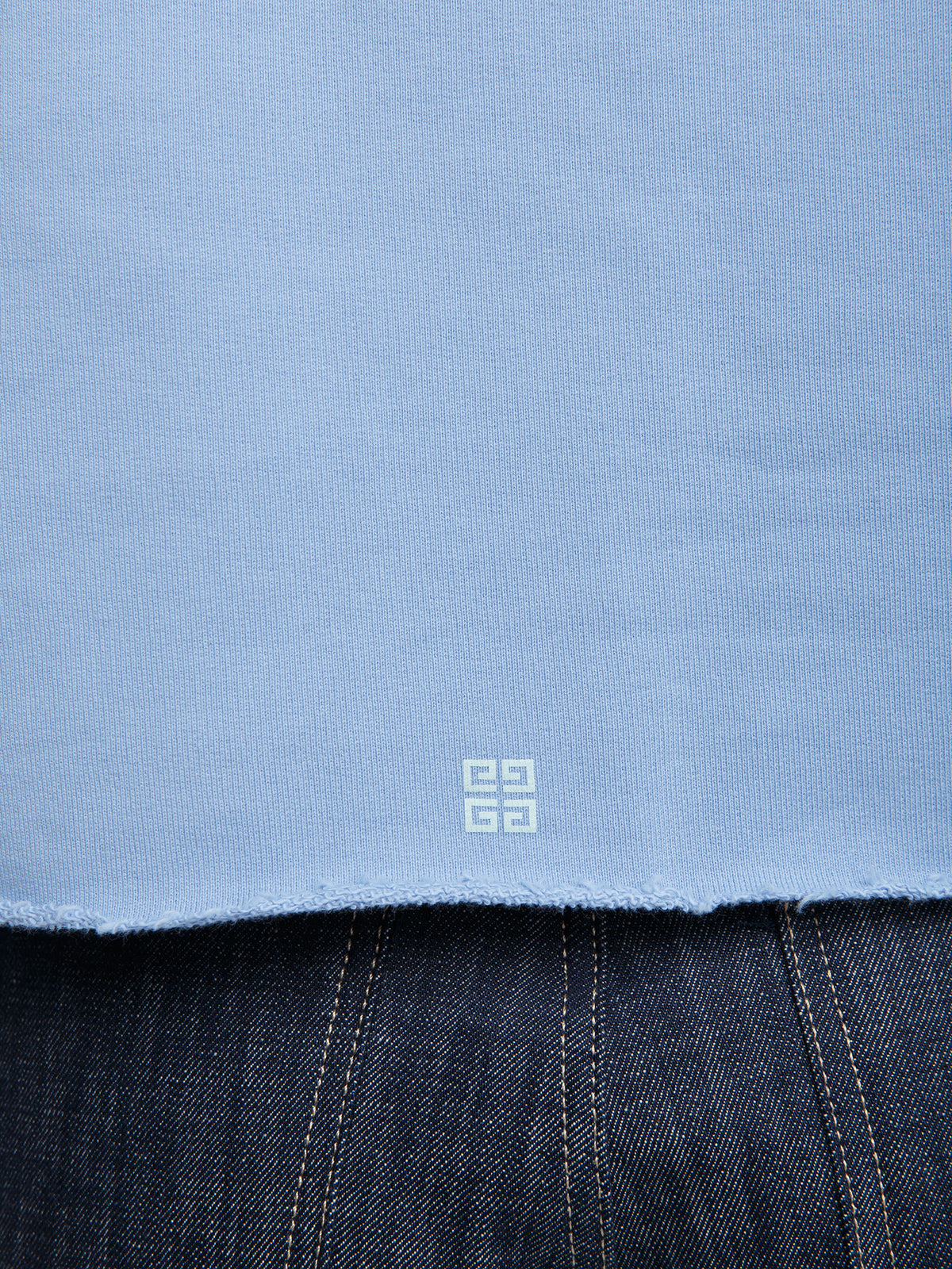 Blue Cotton Hoodie