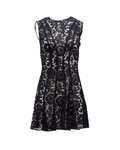 Floral Black Lace Mini Dress