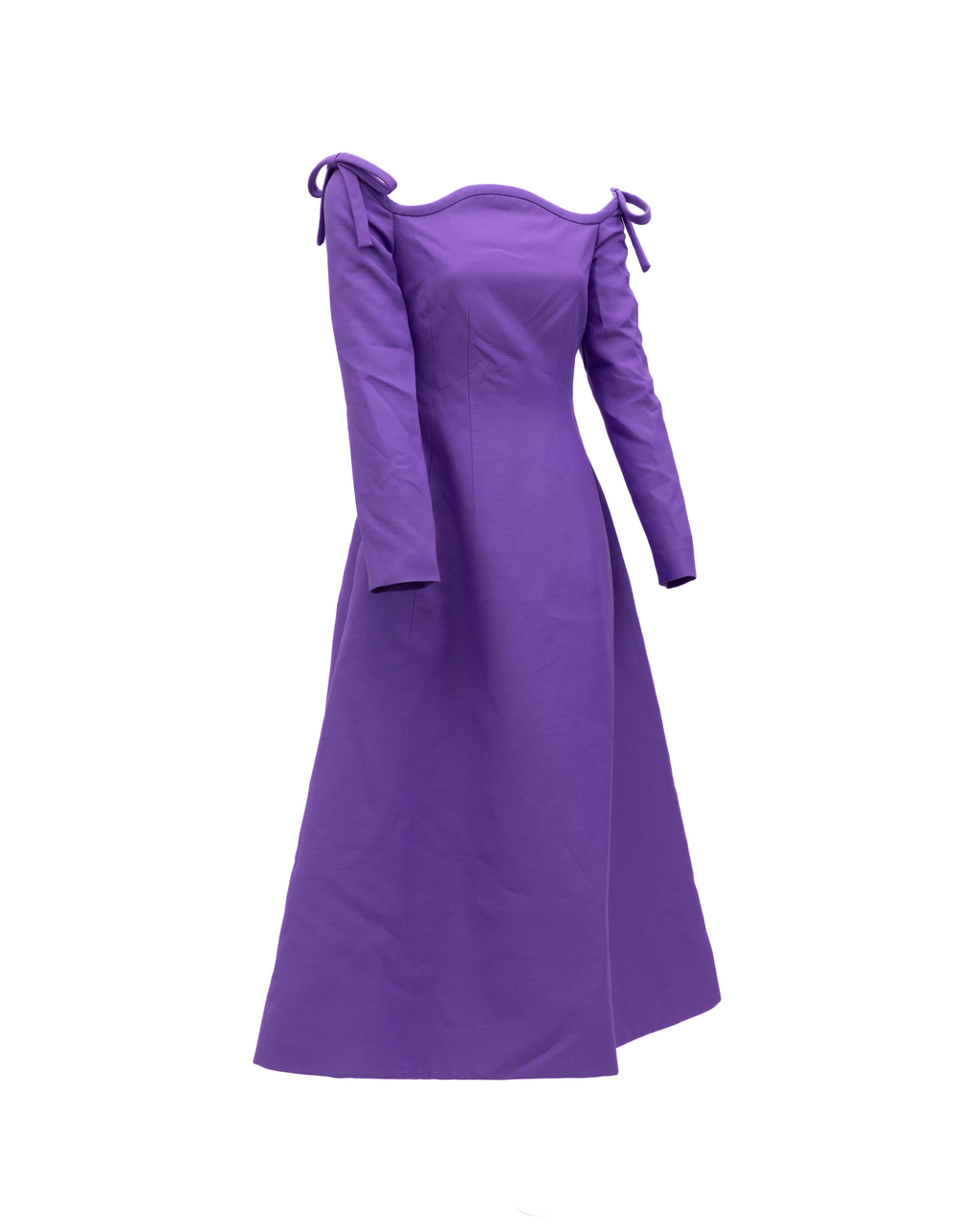 Purple Off-Shoulder Dress