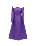 Purple Off-Shoulder Dress
