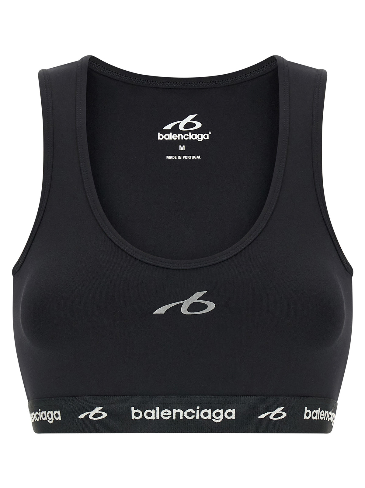 Black Polyamide Sport Bra