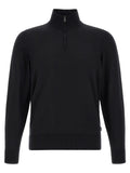 Black Virgin Wool Cardigan
