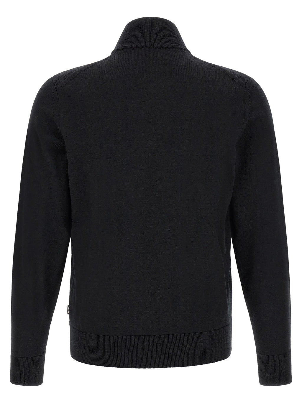 Black Virgin Wool Cardigan