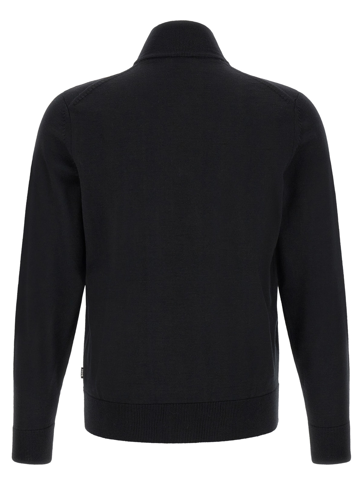 Black Virgin Wool Cardigan