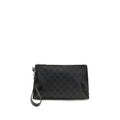 Black Cotton Clutch Bag