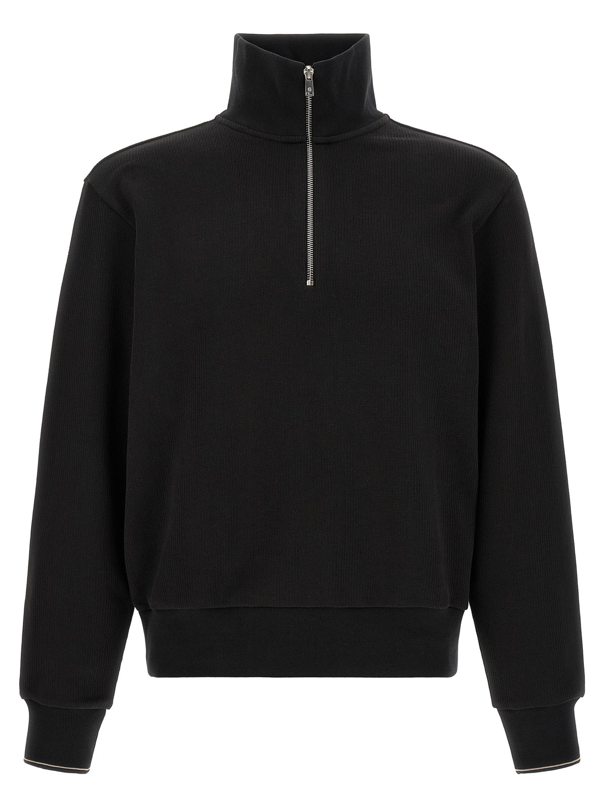 Black Cotton Sweatshirt