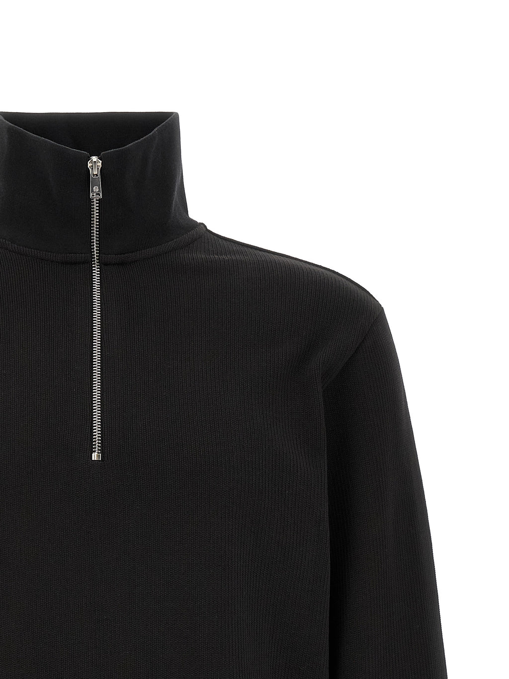 Black Cotton Sweatshirt