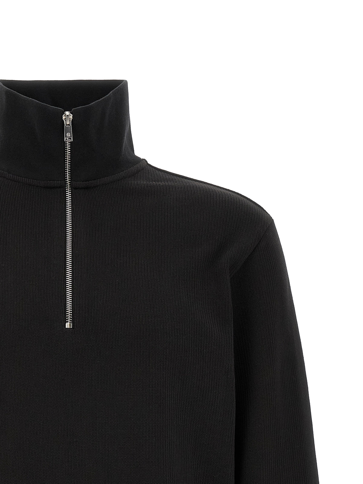 Black Cotton Sweatshirt