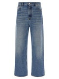 Blue Cotton Relaxed Fit Jeans