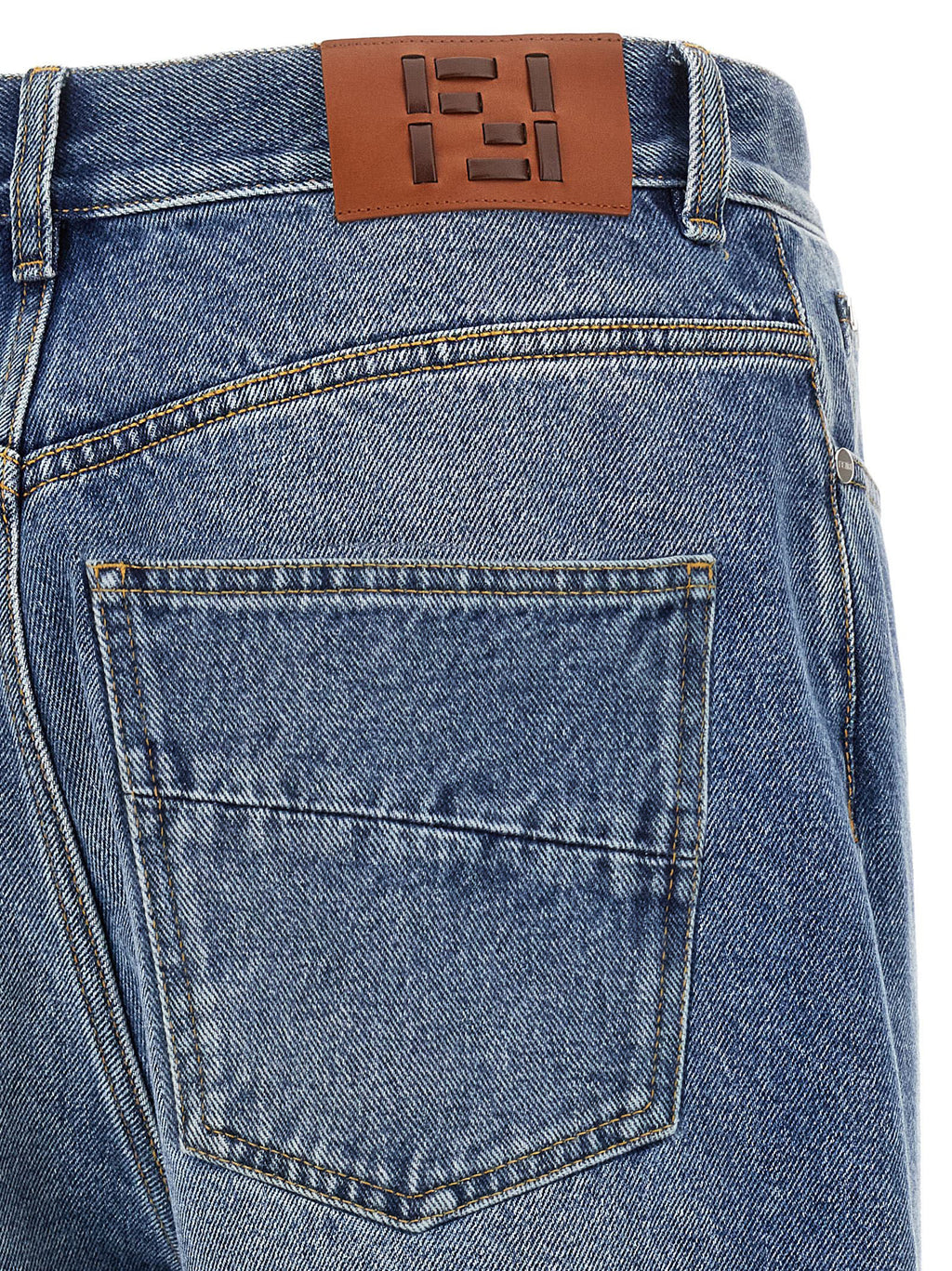 Blue Cotton Relaxed Fit Jeans