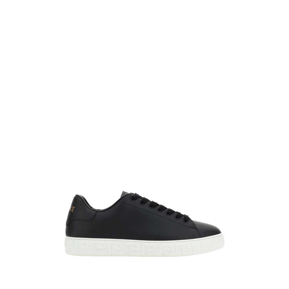 Black Calf Leather Bos Taurus Low Top Sneakers