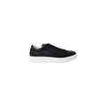 Black Leather Low Top Sneakers
