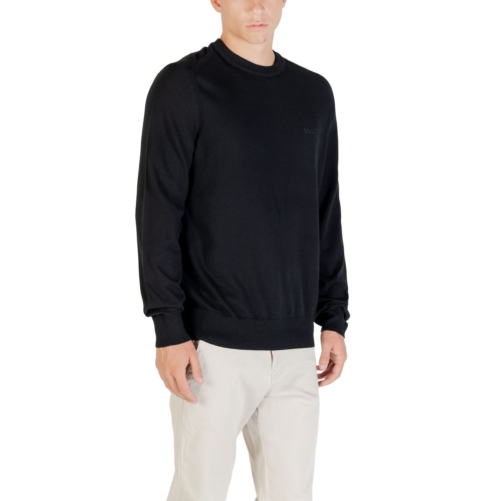 Black Cotton Sweatshirt