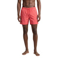 Orange Polyester Swim Shorts