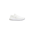 White Polyester Athletic Sneakers