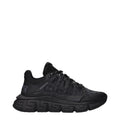 Black Fabric Athletic Sneakers