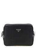 Black Calfskin Crossbody Bag