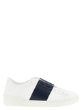 Blue Calfskin Low Top Sneakers