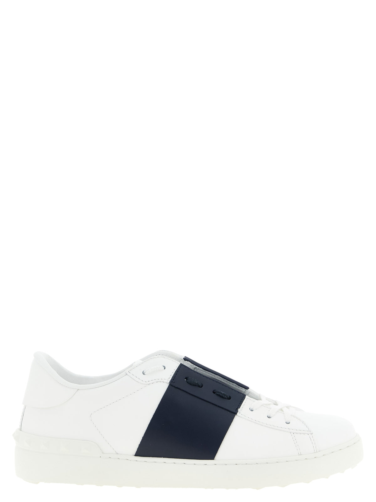 Blue Calfskin Low Top Sneakers